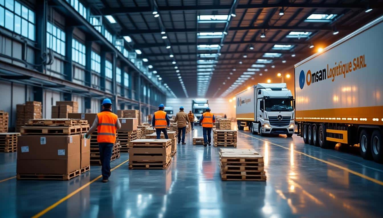 Illustration: Comment fonctionne la société Omsan Logistique SARL et son rôle dans la chaîne logistique