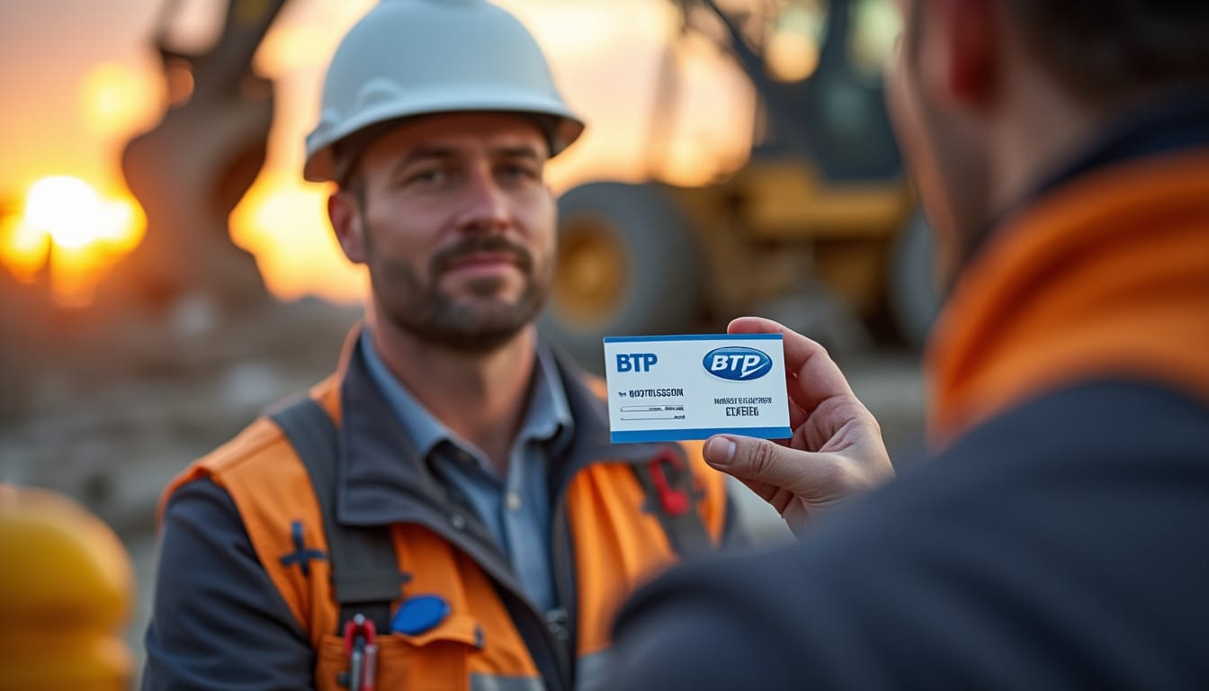 Illustration: Comprendre l’utilité et la fonction de la carte professionnelle dans le BTP