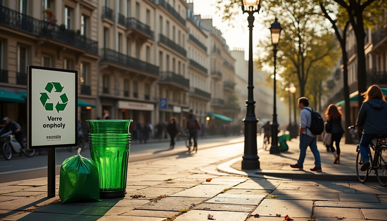 Illustration: Où localiser facilement un conteneur à verre dans la capitale ?