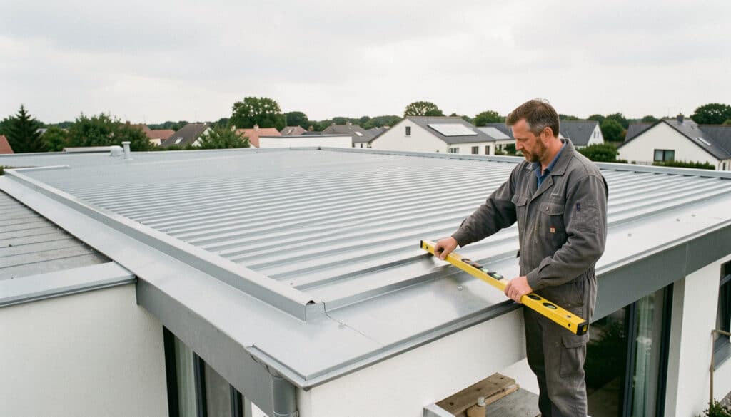 Toiture en bac acier pour toit plat : prix, pose et avis