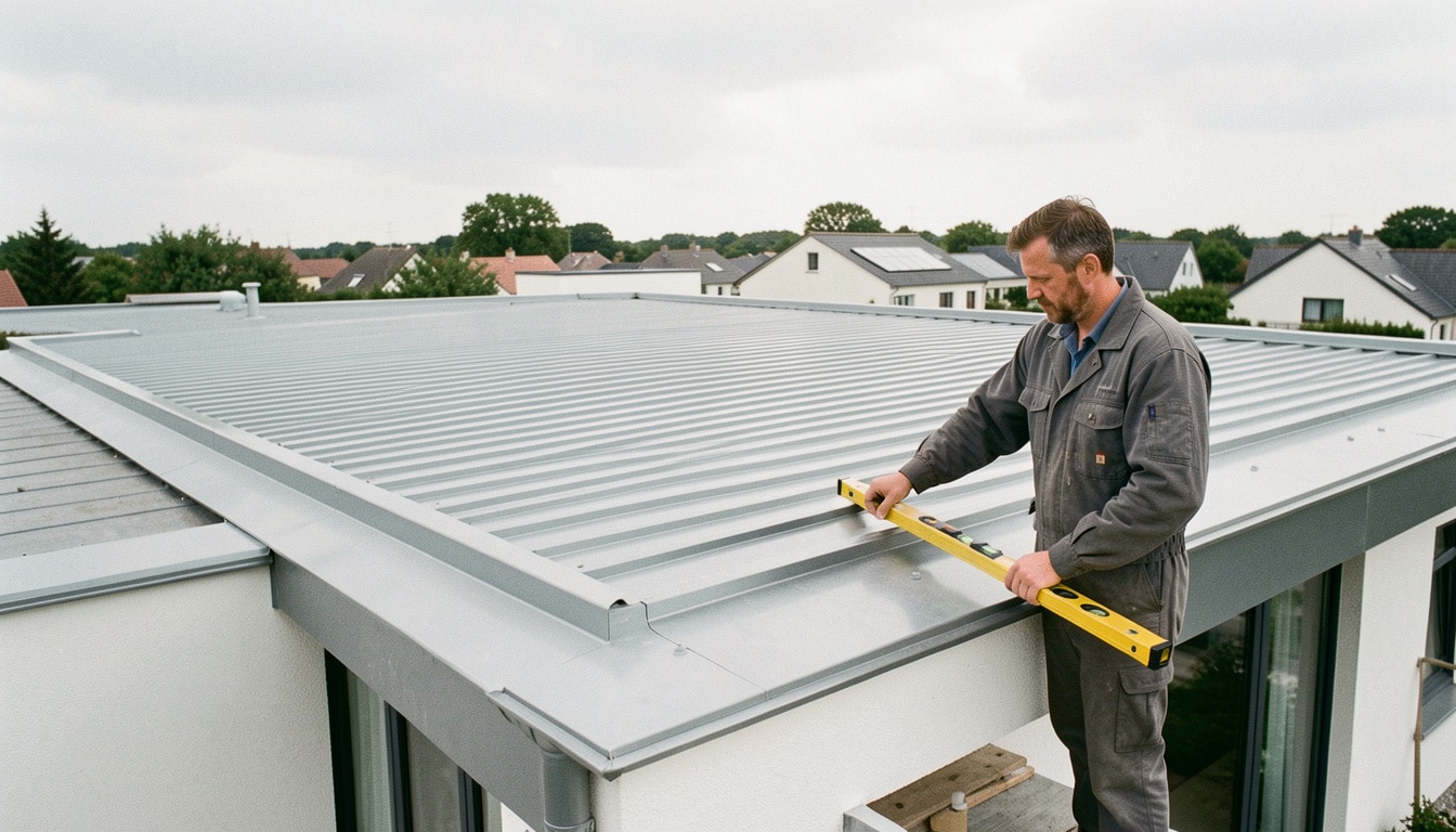 Toiture en bac acier pour toit plat : prix, pose et avis