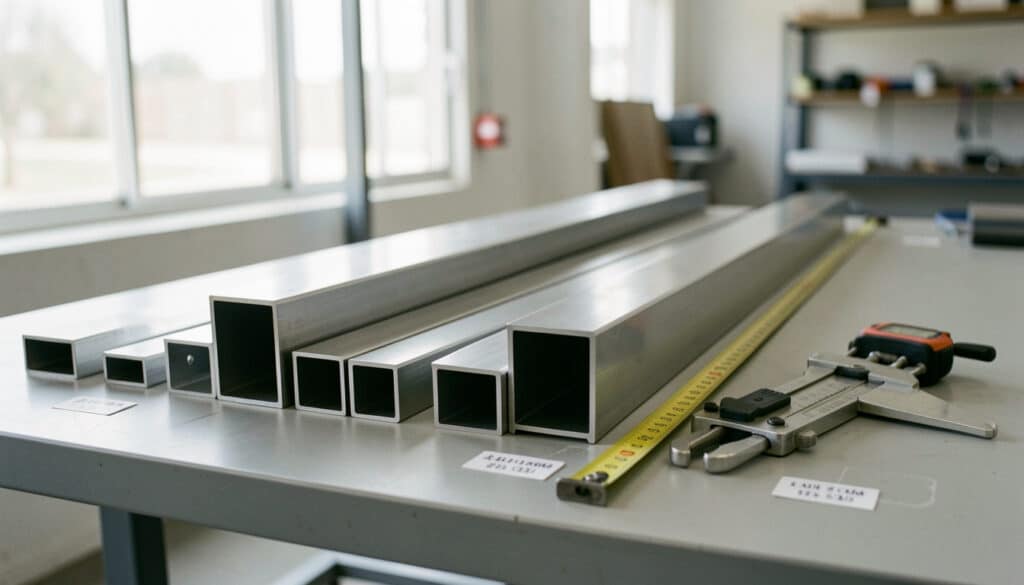 Dimensions d’un tube rectangulaire en acier bien choisies